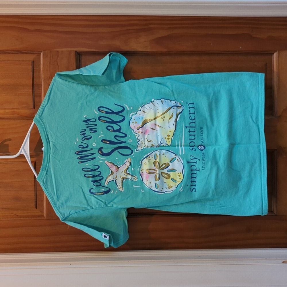 Simply Southern ladies Turquoise t-shirt